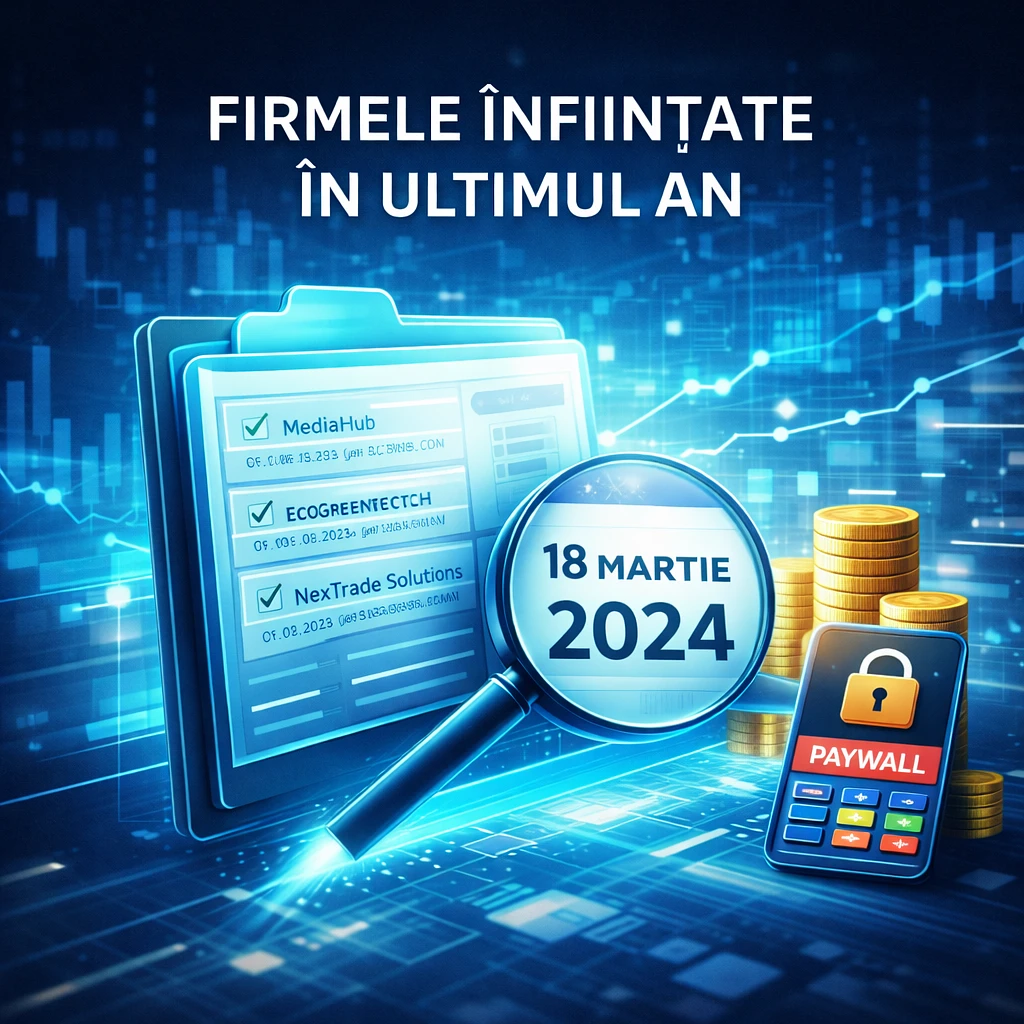 Firmele înființate în ultimul an – Gratuit pe InfoFirme!